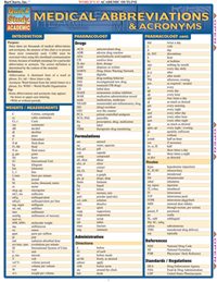 Quick Study Medical Abbreviations