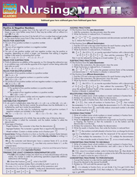 Quick Study Nursing Math