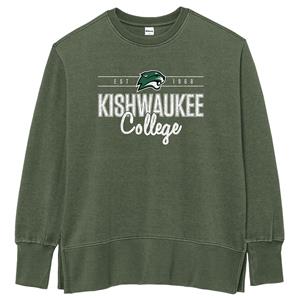 Sweatshirt Weathered Ladies Crew